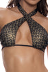 Luli Fama Buzzing Cross Halter Top